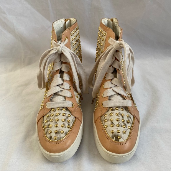Michael Kors Studded High Top Sneakers - Picture 5 of 11